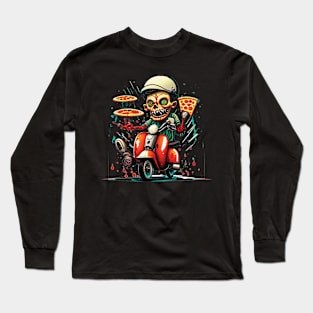 Zombie Pizza Guy Long Sleeve T-Shirt